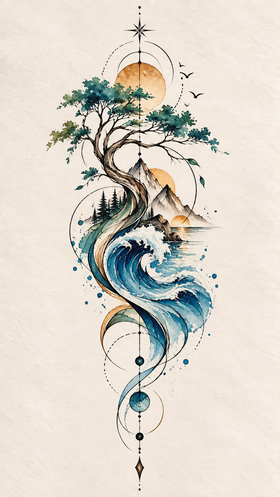 Abstract Nature Elements